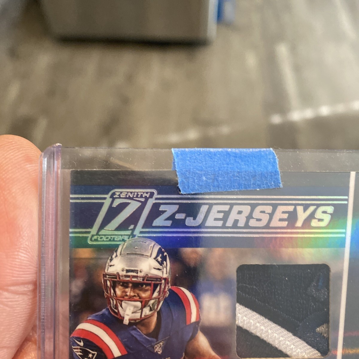 2020 Panini Zenith - Z-Jersey Sony Michel #ZJ10 Silver /25 (MEM