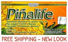 PINALIM CAPSULES 30 Day 100 Original Pineapple Capsulas de Pina Pinalim GN Vida