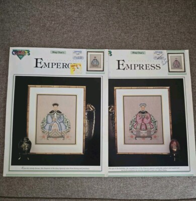Color Charts Bing Chan's Qing Dynasty Cross Stitch Patterns Emperor & Empress