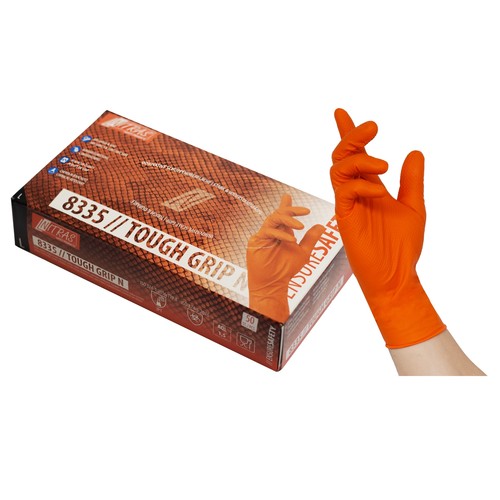 Gants Jetables En Nitrile BGS 74671 - Taille XL, 100 Pièces - Épaisseur 0,22-0,25 Mm - Texture Antidérapante - Sans Poudre