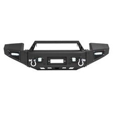 For Gmc Sierra 2500 3500 Hd 2011-2014 Off-road Front Bumper Winch Led Lights