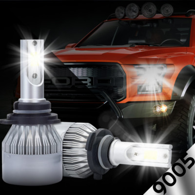 2x Cree LED Headlight 9005 HB3 9145 9045 H10 6000K High Beam Fog DRL Bulb White