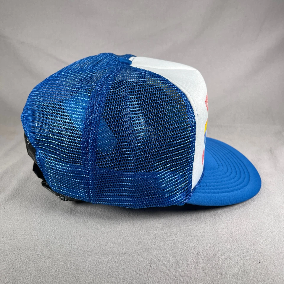 Vintage Operation Desert Storm Hat Mens One Size Blue Trucker Cap Welcome Home - Image 4 of 4