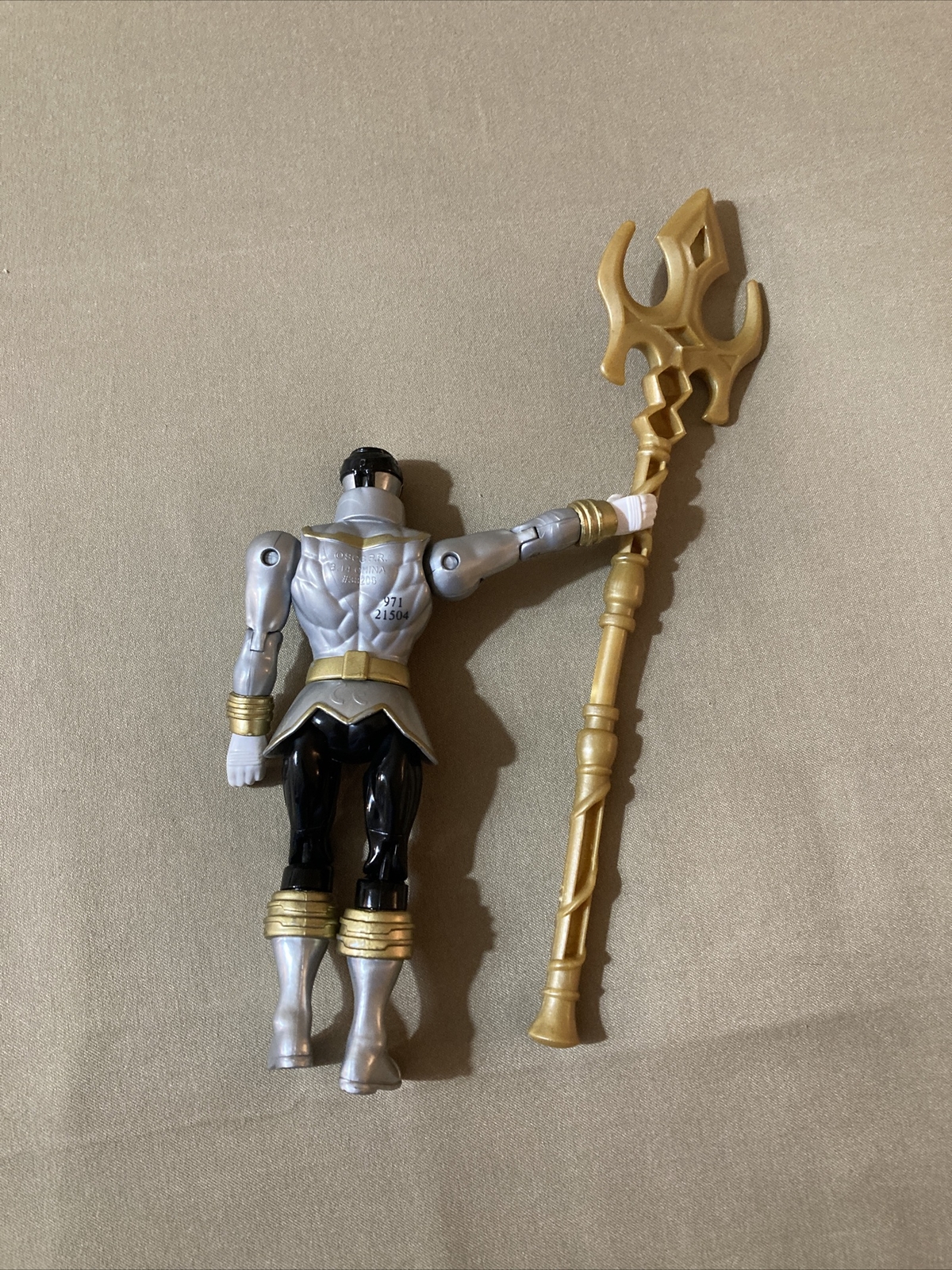 Power Rangers Super Megaforce Silver Ranger 5 inch figure Bandai 2013 Read