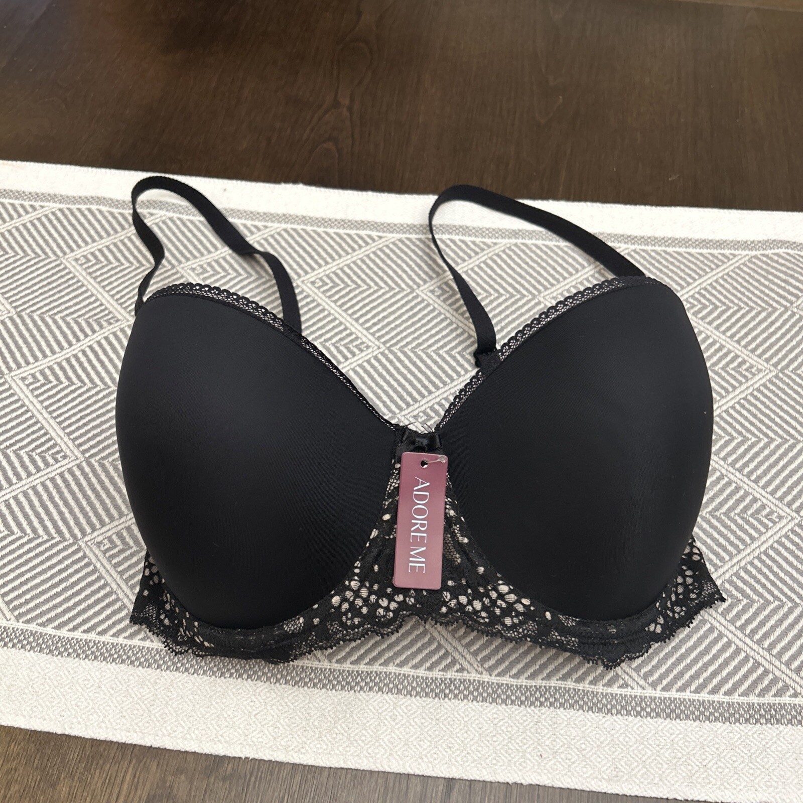 Adore Me Underwire Full Bra size 32DDD Black