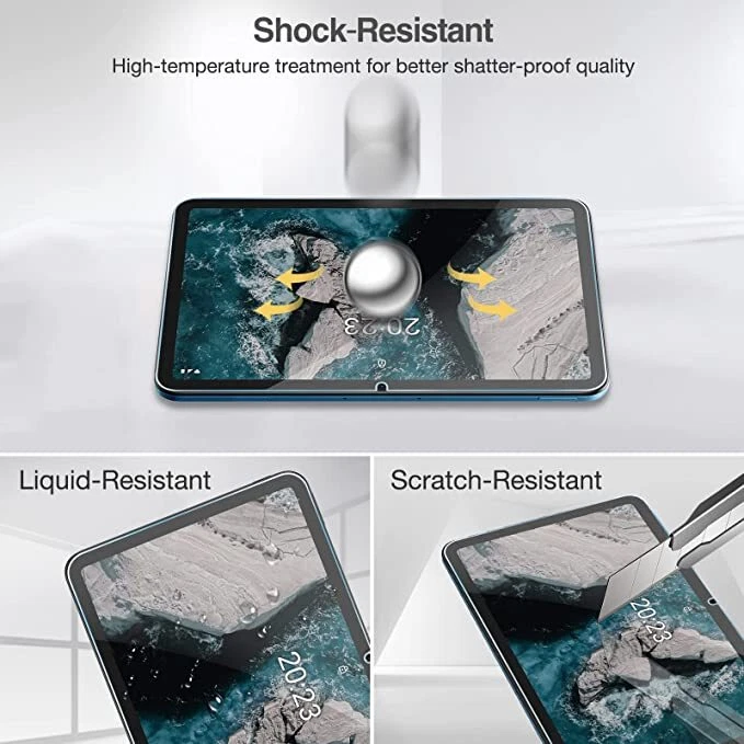 Tablet Cover 9H Tempered Glass Flim Screen Protector for Nokia T20 (2021) 10.4" - Image 4 of 4