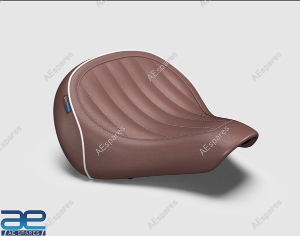 Braune MaßGefertigt Sitz Seat Passend FüR Royal Enfield Goan Klassisch 350-image