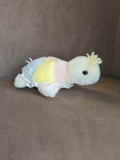 Vintage Eden Toys Turtle Plush Yellow Pink Blue Small Stuffed Animal Toy 8