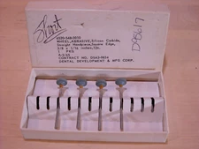 Abrasive Wheels Silicon Carbide 3/8" on 3/32” Shank for Rotary Tools 4 pc Set