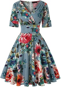 MINTLIMIT Women's 1950s Vintage Wrap V 