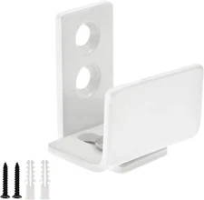 White Barn Door Floor Guide - Adjustable Wall Mounted Barn Door Bottom Guide for
