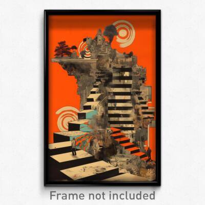 French Movie Poster - Meager Nave (France Psychedelic Art Retro Film Print)