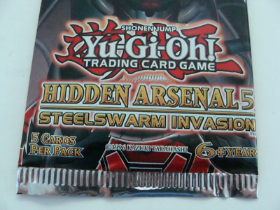 NEW SEALED Yugioh "Hidden Arsenal 5" 5-Card 1st Ed Sealed Booster Pk 5 Cards NEW SEALED Yugioh "Hidden Arsenal 5" 5-Card 1st Ed Sealed Booster Pk 5 Cards