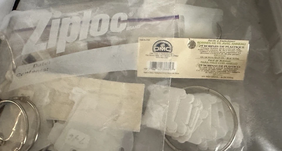 Embroidery Floss 700+ Skeins Thread w/Organizers Bobbins DMC Cross Stitch HUGE - Image 2 of 4