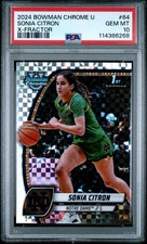 2024 Bowman Chrome University Sonia Citron #64 X Fractor PSA 10