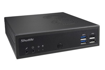 Shuttle - XPC slim DH02U - Celeron 3865U Nvidia GeForce GTX 1050 4xHDMI GLAN