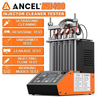 ANCEL ANJ400 Ultrasonic Fuel Injector Cleaner Tester Car Motor Cleaning Machine