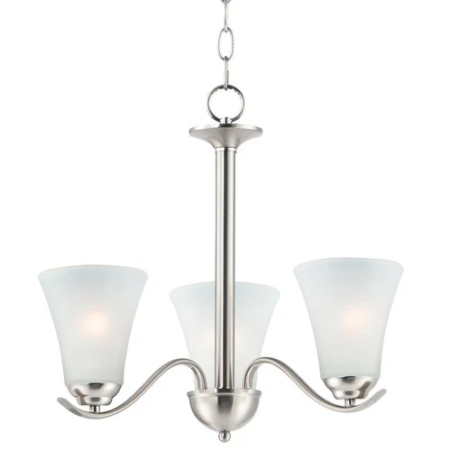 Maxim 12073FT Vital 3 Light 20"W Chandelier - Nickel - Picture 1 of 10