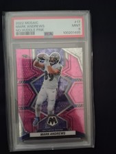 2022 Panini Mosaic Mark Andrews #17 No Huddle Pink Mosaic Prizm /20