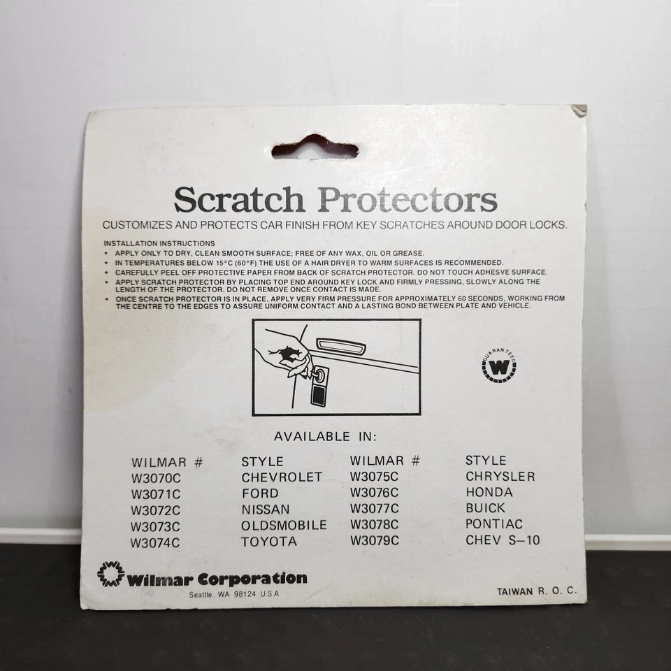 Protector antiarañazos llave cerradura puerta personalizada vintage Wilmar Gold Pontiac nuevo de stock Foto 2 de 2