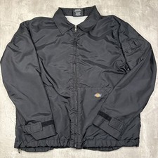 Dickies Jacket Med Black Nylon Eisenhower Jacket Full Zip Workwear Mesh Lined