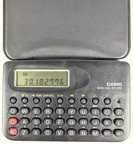 Casio databank calculator DC-200 retro fully working tech - Picture 2 of 7