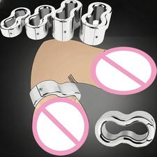 4 Sizes Male Scrotum Pendants Stainless Steel Ball Stretchers Weight Restraint-