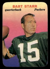 1970 Topps Glossy #9 Bart Starr Green Bay Packers HOF NO RESERVE! NR-MINT