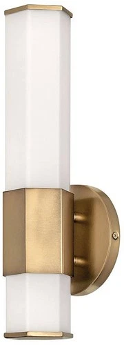 Hinkley Facet 14" High Heritage Brass LED Wall Sconce - Picture 2 of 10