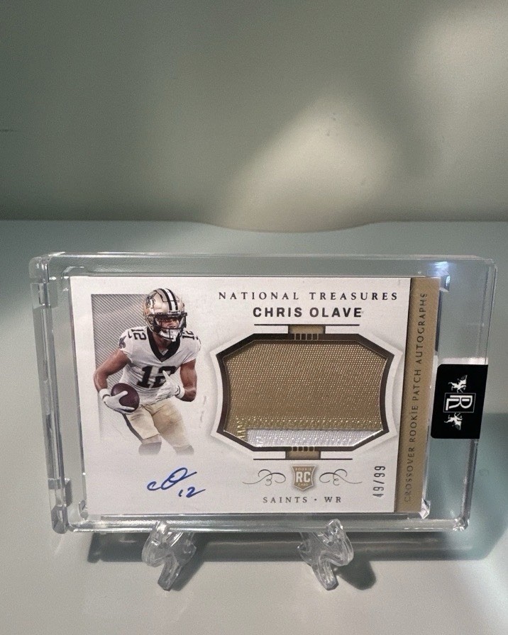 2022 Panini National Treasures - Chris Olave Crossover Rookie Rpa #Crpa-Co /99