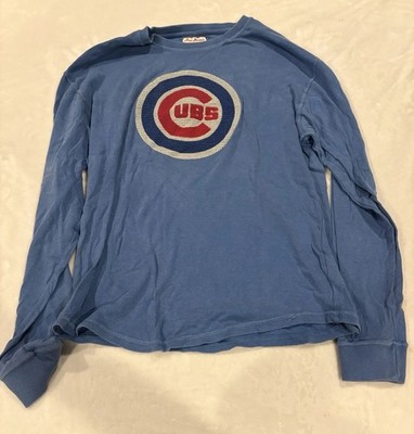 Red Jacket Men's XL Chicago Cubs Long Sleeve Shirt Blue MLB Cotton Soft