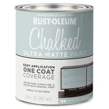 1 qt Rust-Oleum Brands 285139 Serenity Blue Chalked Ultra Matte Paint