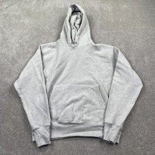 Champion Reverse Weave Embroidered Logo Pullover Hoodies Women's Size M Gray