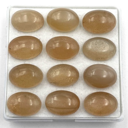 Lot de 211 pierres précieuses en vrac cabochon ovale pierre de lune