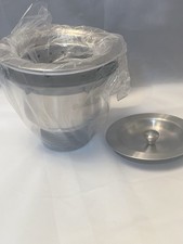 Stainless Steel 3.5" Kitchen Sink Drain and strainer assembly kit 3 1/2 inch