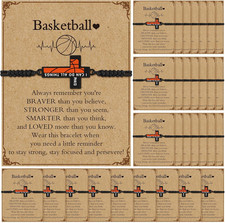 Volleyball Soccer Football Softball Baseball Basketball Bracelets Gifts Adjustab