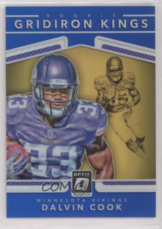 2017 Donruss Optic Rookie Gridiron Kings Blue Prizm 66/149 Dalvin Cook #15 z5b