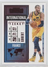 2020-21 Panini Contenders International Ticket Red Rudy Gobert #18 0o6v