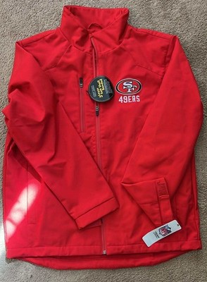 NFL SAN FRANCISCO 49ERS MEN'S RED JACKET GIII SPORTS LARGE NEW