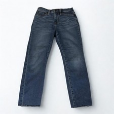 J.Crew Jeans Womens 26 Skinny Mid Rise Cropped Raw Hem Flattering Denim