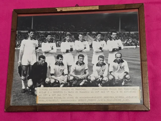 FOTO VINTAGE  MILAN - BENFICA  LONDRA 22-05-1963  STADIO DI WEMBLEY