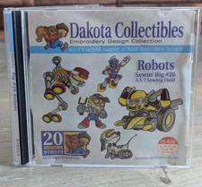 Robots 20 Embroidery Designs Dakota Collectibles Sewing Big #26 970319