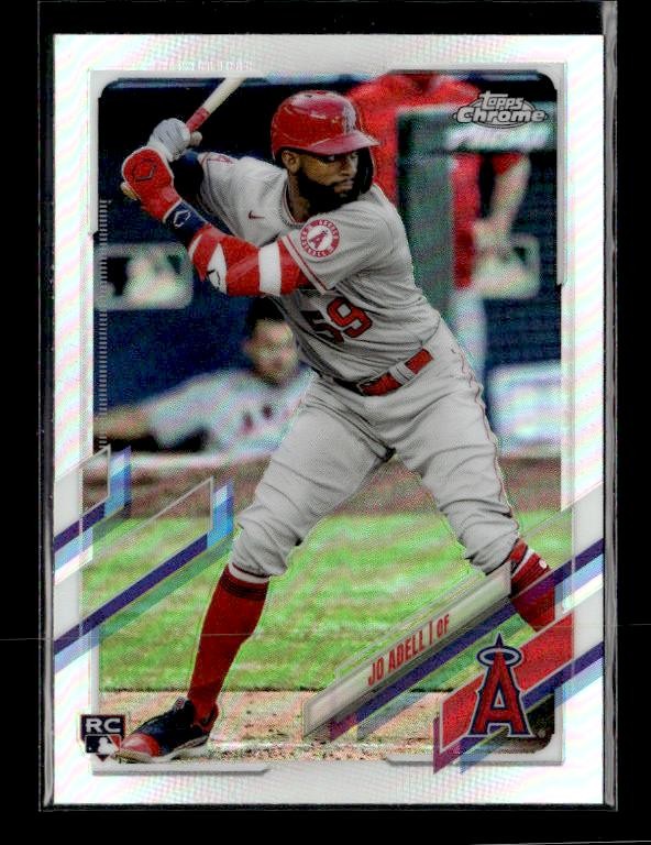 2021 Topps Chrome #142 Jo Adell Rookie Refractor Los Angeles Angels