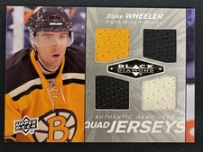 2010-11 Black Diamond Hockey Game-Used Quad Jerseys Blake Wheeler 