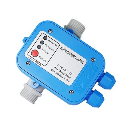 Industrial Blue Gray Water Pressure Booster Pump, Auto Restart & Stop, 110V, ...