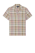 Polo Ralph Lauren Mens Oxford Camp Shirt in Green Multi Sz XXL