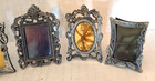 Lot of Vtg ornate small table Mini picture Frame silver Victorian dollhouse (N3) — photo 3