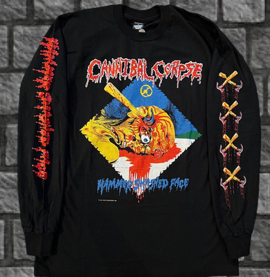 1993 Cannibal Corpse - Hammer Smashed Face European Tour Long Sleeve Reprint