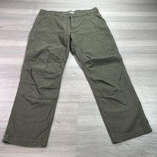 Carhartt Pants Mens 40x30 Green Rugged Flex Canvas Double Knee Front Utility