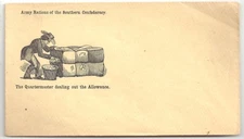 Army Rations of the Southern Confederacy w/ Quartermaster Civil War Cover